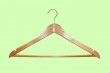 combination wooden hanger with bar with anti slip 