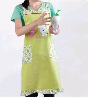 Green Fashion cotton Cooking  Apron