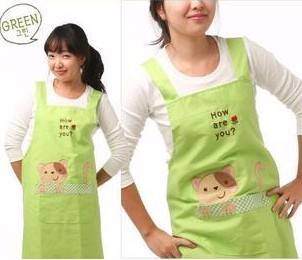 Green cotton Cooking  Apron