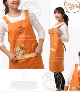 Orange Fashion cotton Cooking  Apron