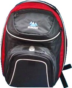 Black Quality polyster backpack