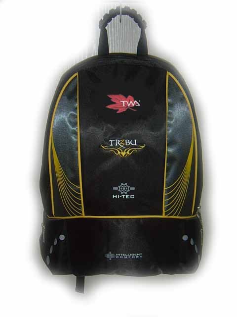 Black sports backpack