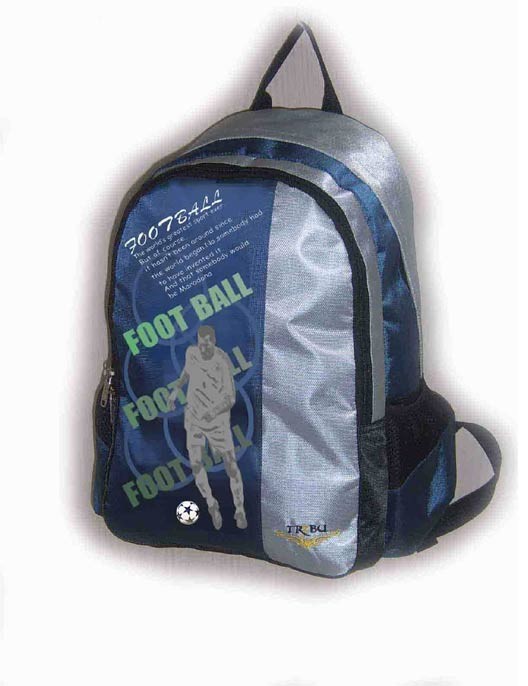 Blue polyester outdoor sport backpack
