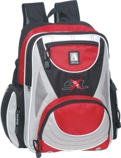 Red polyester outdoor sport backpack