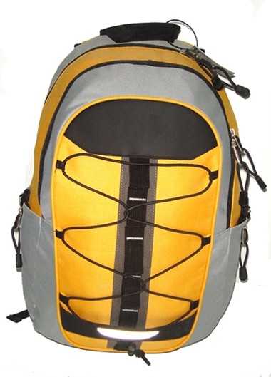 Yellow Quality polyster backpack