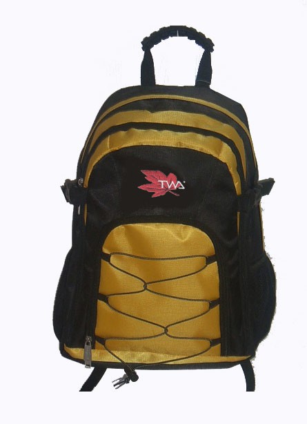 Yellow sports backpack