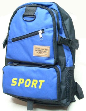 simple backpack in blue