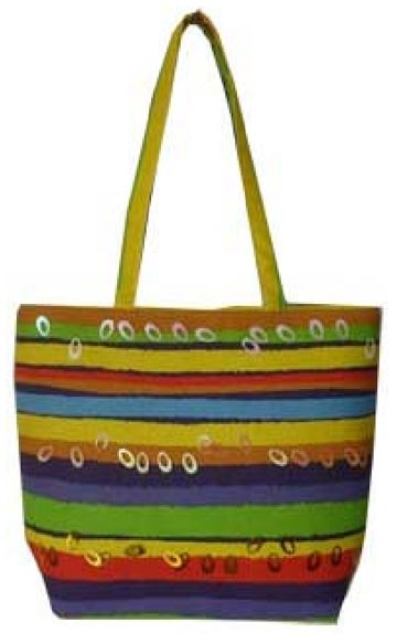 Colour Straps  lady beach bag