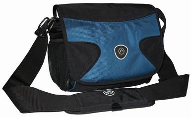 Blue Polyster Camera Bag
