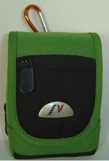 Green Polyster Camera Bag