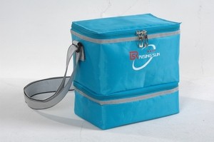 420D Polyster  blue  Material cooler bag