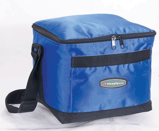 Blue Big capacity cooler bag With Two Strap