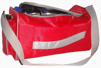 Red Travel cooler bag  With long Strap