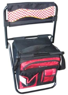 Red cooler bag With Long Strap and Holder