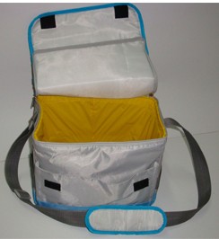 White cooler bag With Long Strap