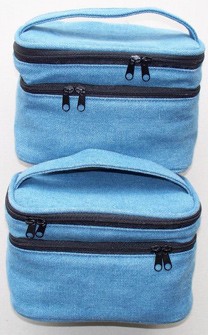 420D Material Blue Cosmetic bag