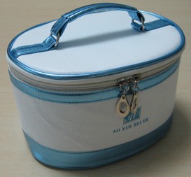Blue Polyster Cosmetic bag