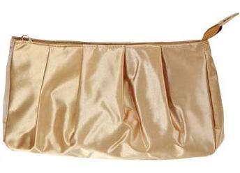 Gold Polyster Cosmetic bag