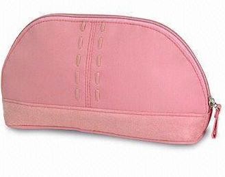 Pink  Polyster Cosmetic bag