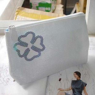 White Polyster Cosmetic bag