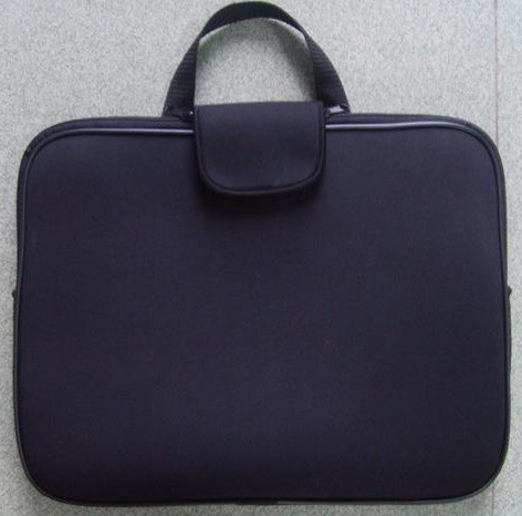 Black Neoprene  laptop bag