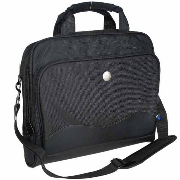 Black Polyster  laptop bag