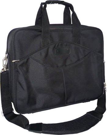 Black Polyster laptop bag