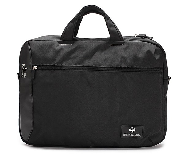 Black Polyster laptop bag