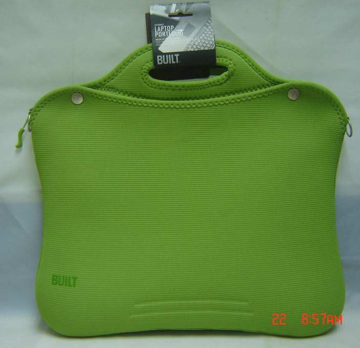 Green Neoprene  laptop bag