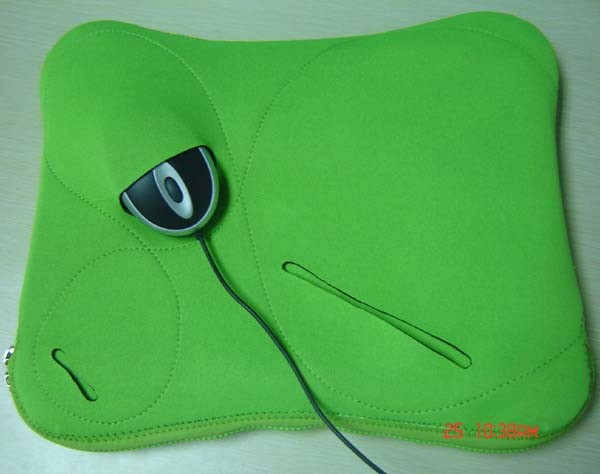 Green Neoprene laptop bag