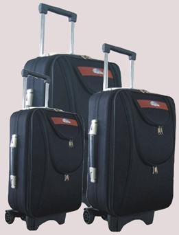 Black Polyster EVA Luggage bag