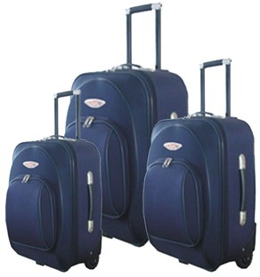 Blue Polyster EVA Luggage bag