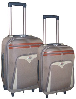 Brown Polyster EVA Luggage bag