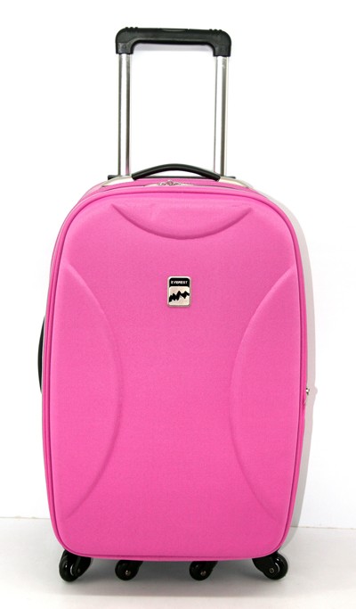 High Quality Pink Leather Luggage bag