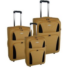 Quality brown Polyster EVA Luggage bag