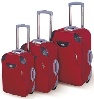Red EVA Polyster Luggage bag