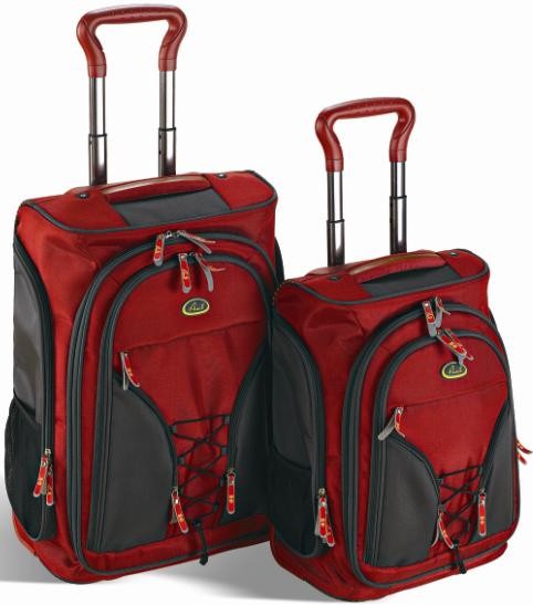 Red Soft  Polyster Luggage bag