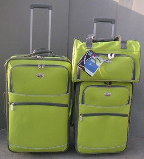 Yellow  Polyster  Luggage bag