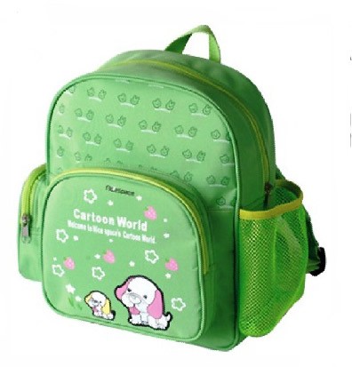 Green Canvas School Backpack