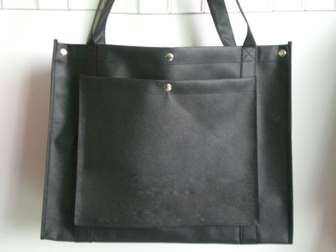 Black  80GSM Non Wonven Shopping bag