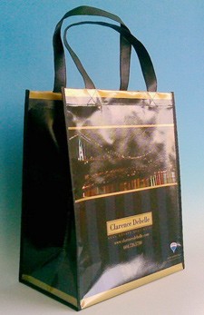 Black PP woven bag With Matt Lamation