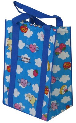 Blue Non Woven  Shopping bag With Lamation