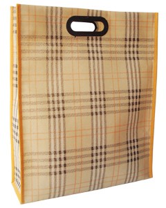 Brown Non Woven  Shopping bag With Lamation