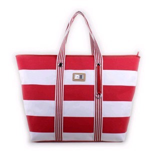 Red  Polyster  Shopping bag