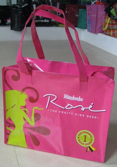 Red PVC Shopping bag