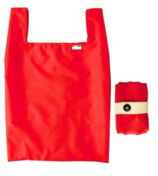 Red Simple Polyster Shopping bag