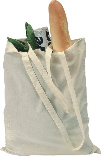 White 12OZ Cotton Shopping bag