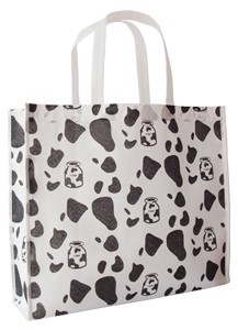 White Non Woven Fashion Shopping bag