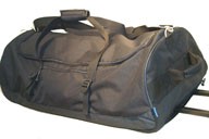 Black Polyster  backpack sports bag