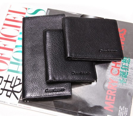 Black Fashion Real Leather Wallet bag